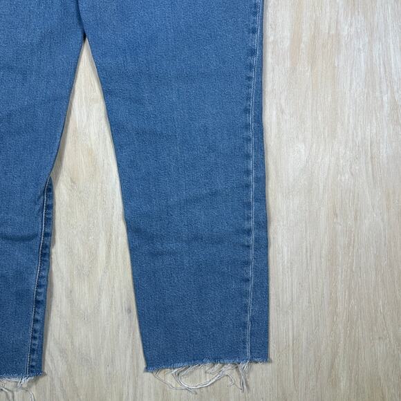 J Crew Essential Straight Jean Denim Women's Blue High Rise Casual Jeans 32 - Picture 12 of 15